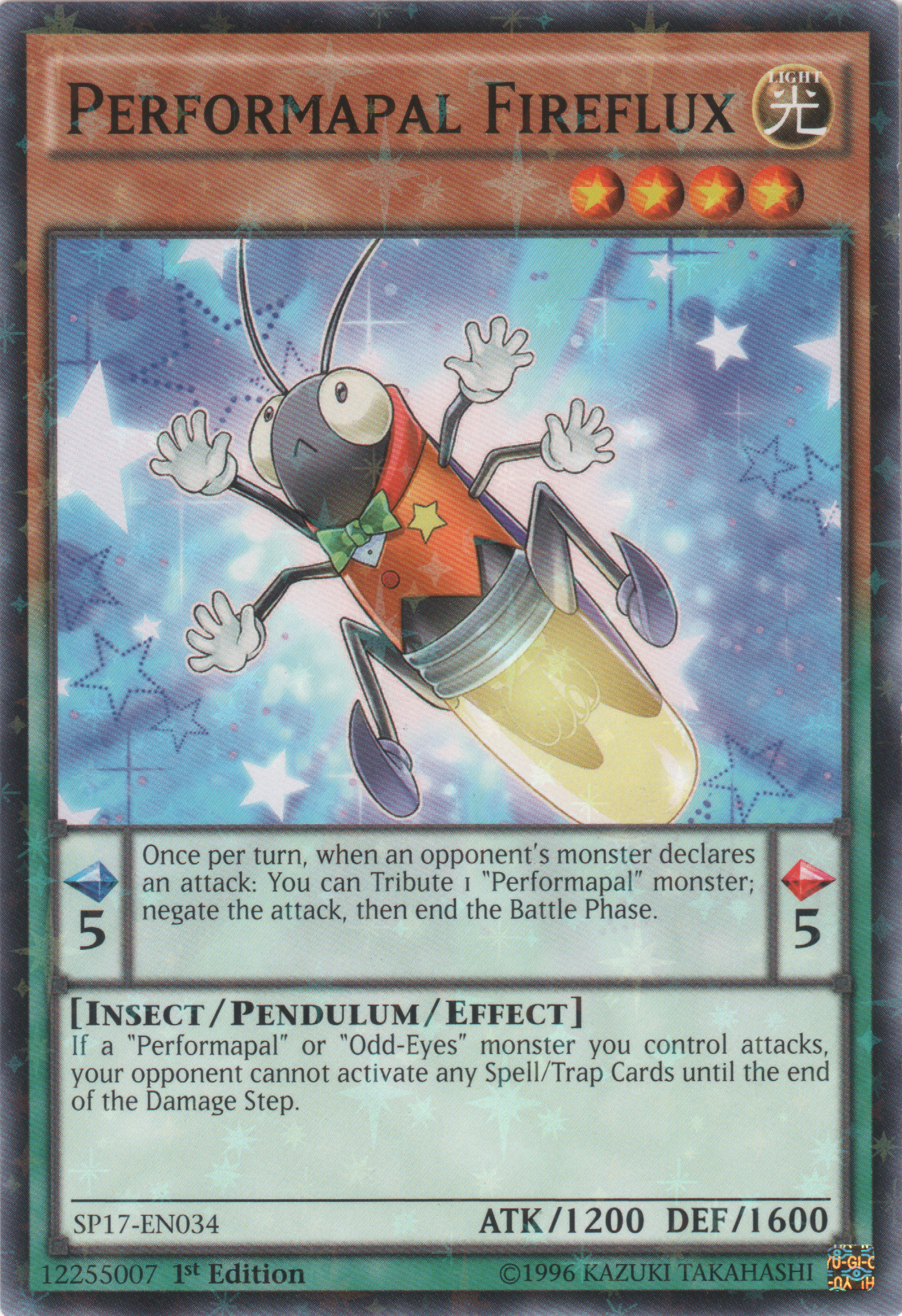 Performapal Fireflux [SP17-EN034] Starfoil Rare | Total Play