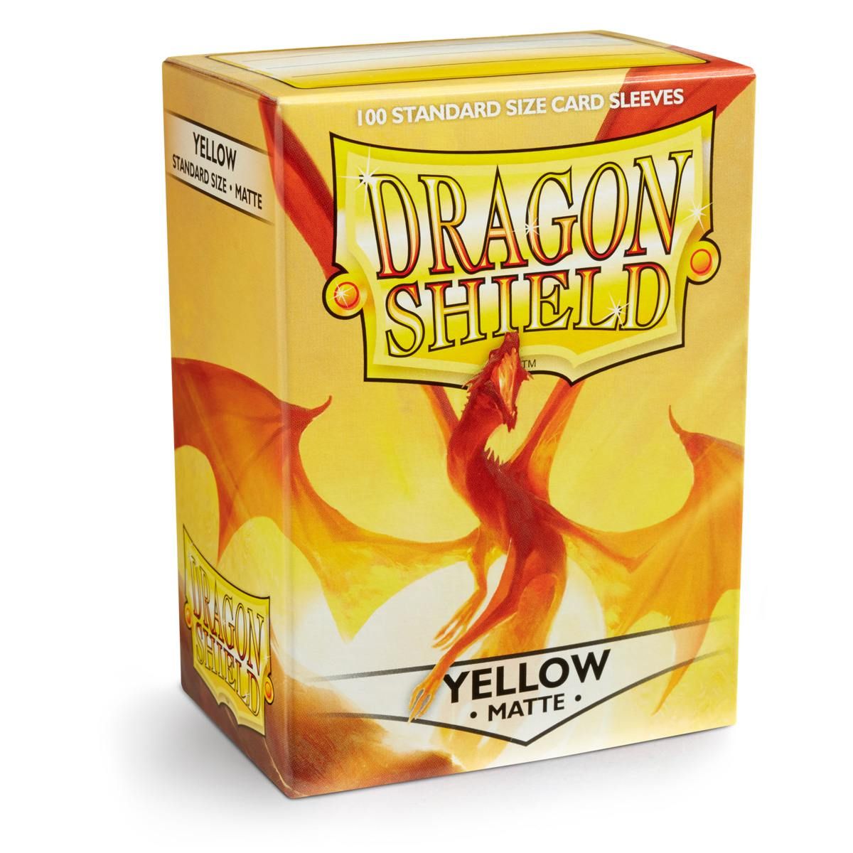 Dragon Shield: Standard 100ct Sleeves - Yellow (Matte) | Total Play