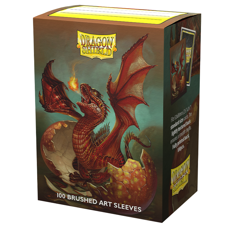 Dragon Shield: Standard 100ct Brushed Art Sleeves - Sparky | Total Play