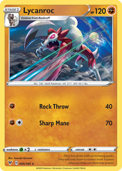 Lycanroc (095/185) [Sword & Shield: Vivid Voltage] | Total Play