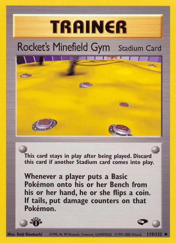 Rocket's Minefield Gym (119/132) [Gym Challenge 1st Edition] | Total Play