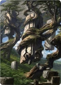 Forest 2 Art Card [Zendikar Rising Art Series] | Total Play