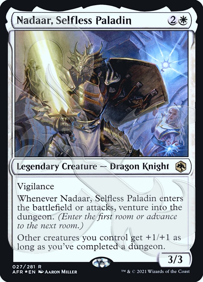 Nadaar, Selfless Paladin (Ampersand Promo) [Dungeons & Dragons: Adventures in the Forgotten Realms Promos] | Total Play