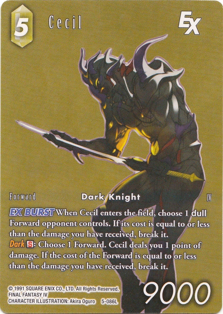 Cecil EX (Full Art) (Deck Exclusive) [Opus V] | Total Play