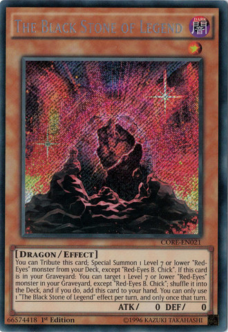 The Black Stone of Legend [CORE-EN021] Secret Rare | Total Play