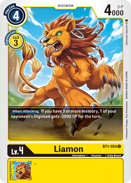 Liamon [BT1-054] [Release Special Booster Ver.1.0] | Total Play