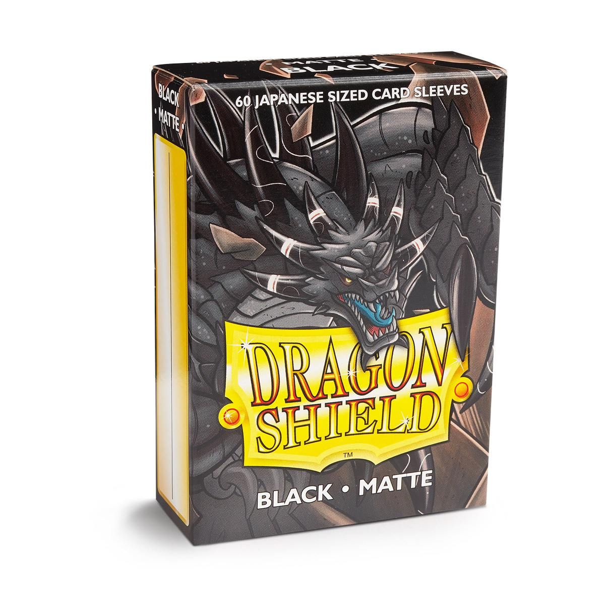Dragon Shield: Japanese Size 60ct Sleeves - Black (Matte) | Total Play