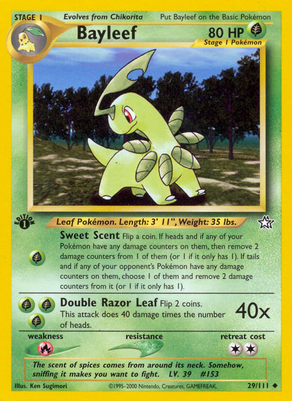 Bayleef (29/111) [Neo Genesis 1st Edition] | Total Play