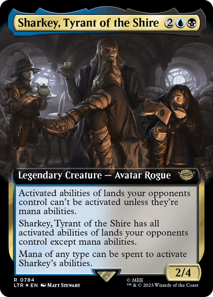 Sharkey, Tyrant of the Shire (Extended Art) (Surge Foil) [The Lord of the Rings: Tales of Middle-Earth] | Total Play