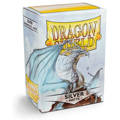 Dragon Shield: Standard 100ct Sleeves - Silver (Matte) | Total Play