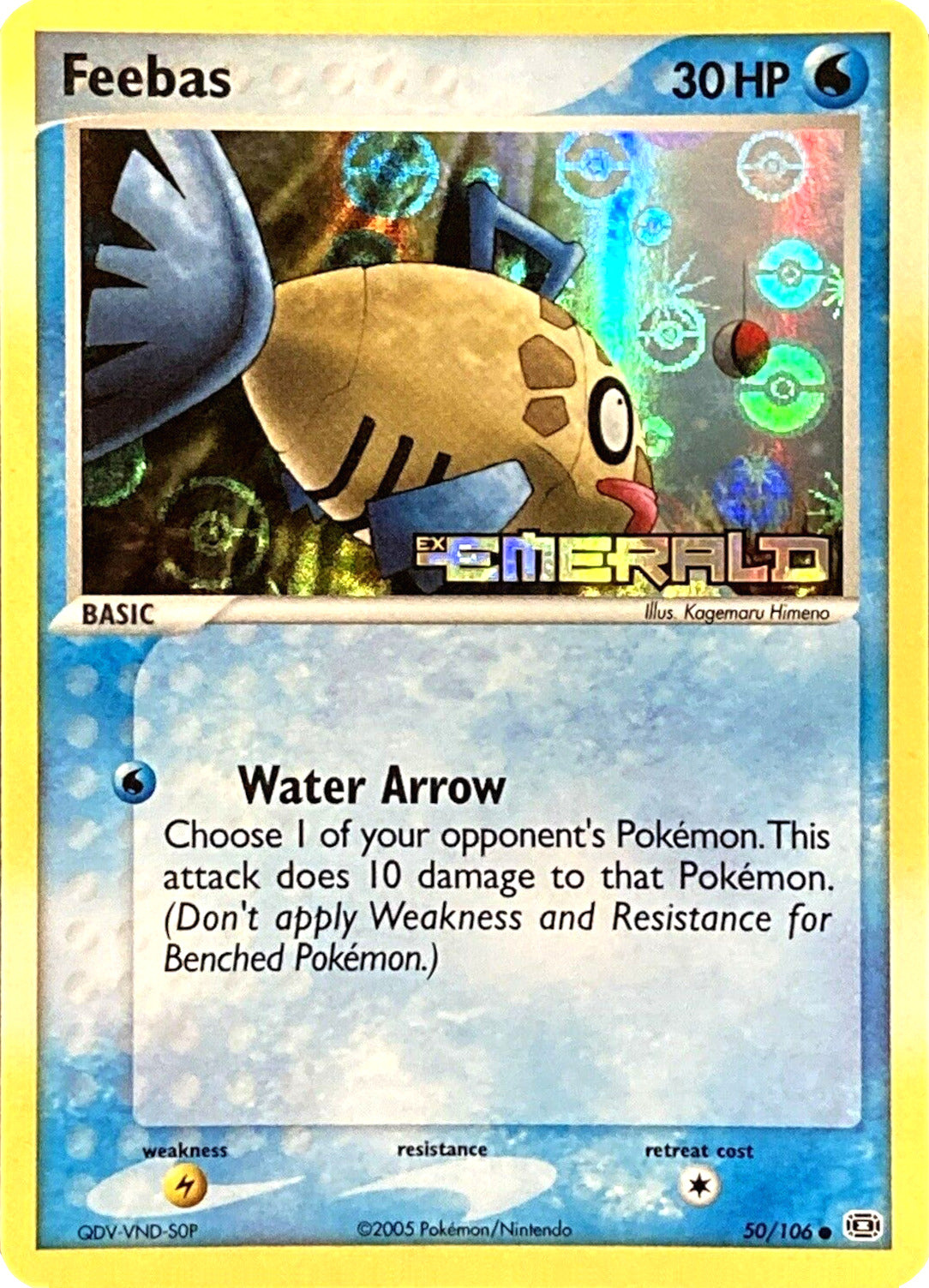 Feebas (50/106) (Stamped) [EX: Emerald] | Total Play