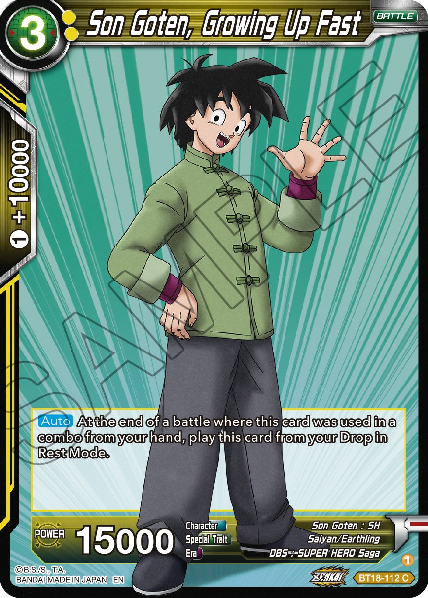 Son Goten, Growing Up Fast (BT18-112) [Dawn of the Z-Legends] | Total Play