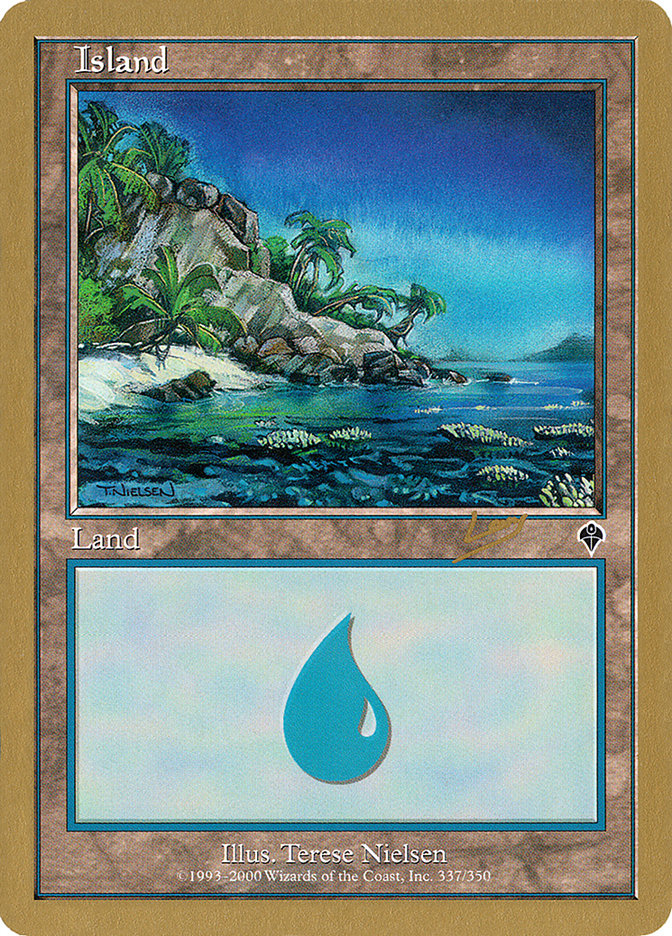 Island (rl337a) (Raphael Levy) [World Championship Decks 2002] | Total Play