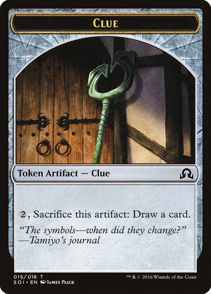 Clue Token (015/018) [Shadows over Innistrad Tokens] | Total Play