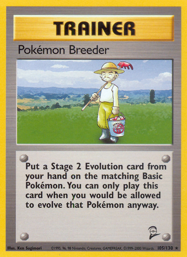 Pokemon Breeder (105/130) [Base Set 2] | Total Play