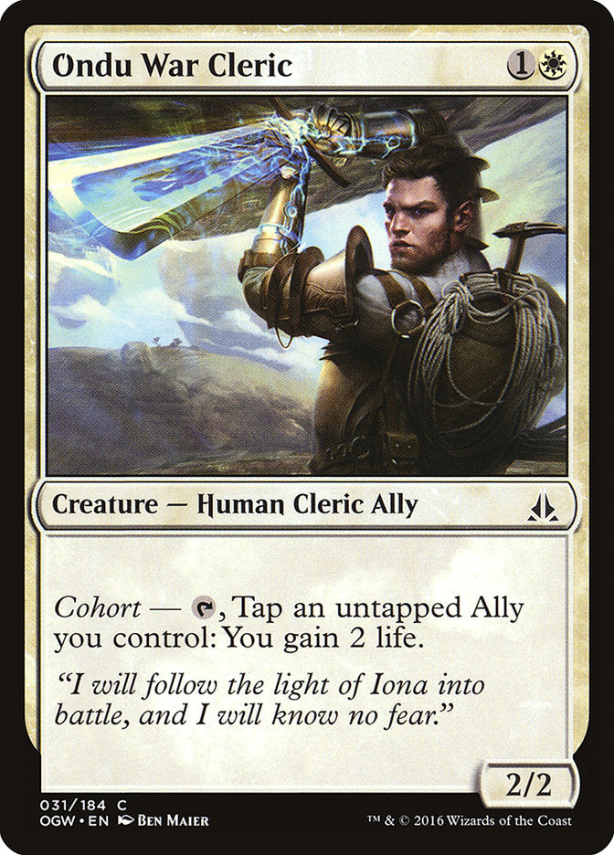 Ondu War Cleric [Oath of the Gatewatch] | Total Play