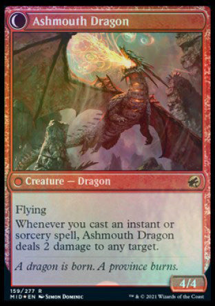 Smoldering Egg // Ashmouth Dragon [Innistrad: Midnight Hunt Prerelease Promos] | Total Play