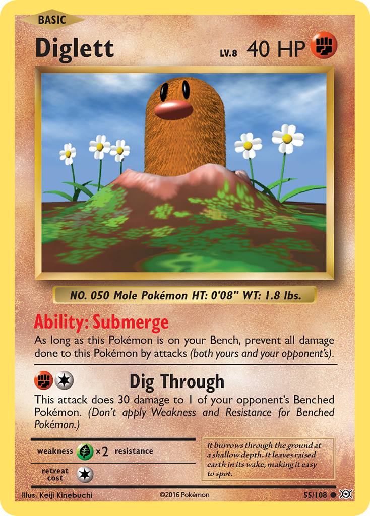 Diglett (55/108) [XY: Evolutions] | Total Play