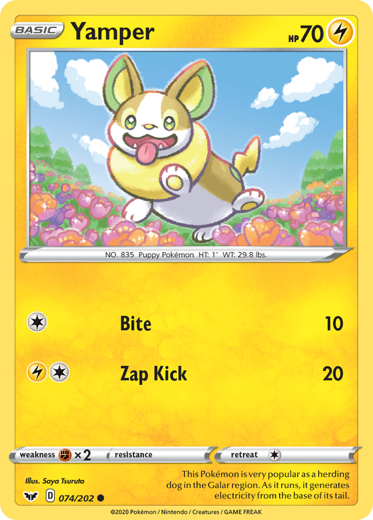 Yamper (074/202) [Sword & Shield: Base Set] | Total Play