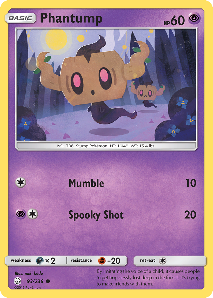 Phantump (93/236) [Sun & Moon: Cosmic Eclipse] | Total Play