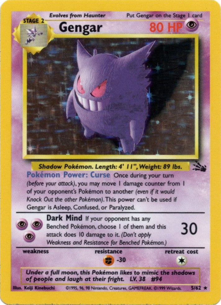 Gengar (5/62) [Fossil Unlimited] | Total Play