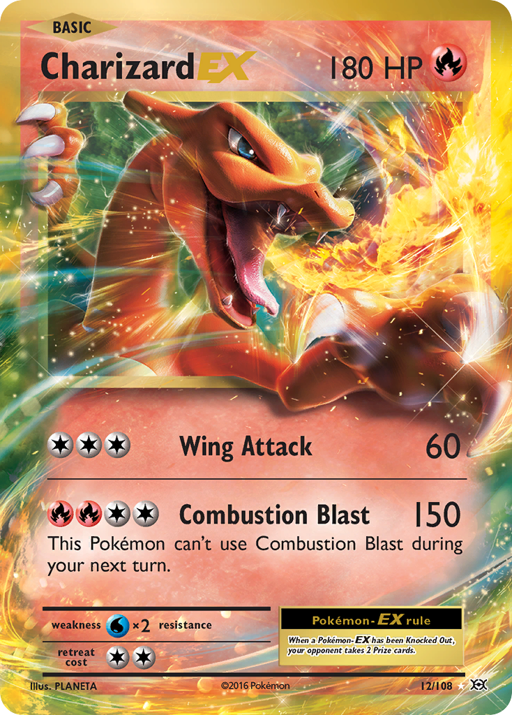 Charizard EX (12/108) [XY: Evolutions] | Total Play