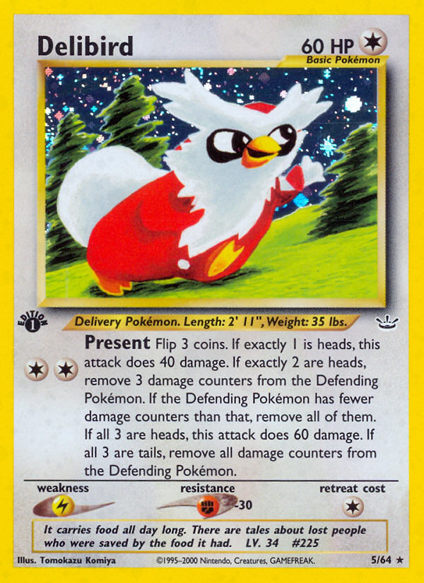 Delibird (5/64) [Neo Revelation 1st Edition] | Total Play