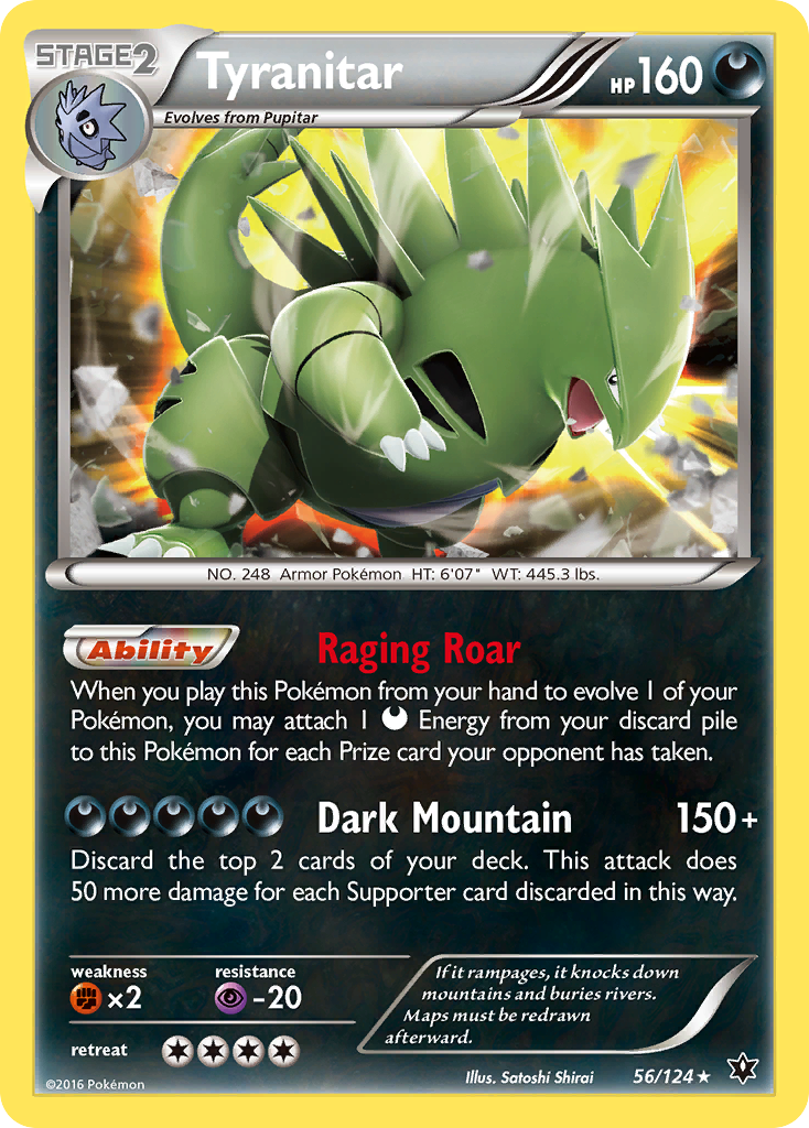 Tyranitar (56/124) [XY: Fates Collide] | Total Play