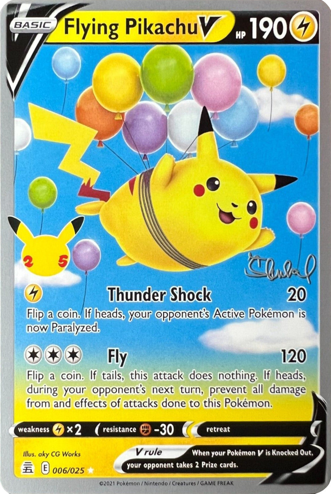 Flying Pikachu V (006/025) (ADP - Ondrej Skubal) [World Championships 2022] | Total Play