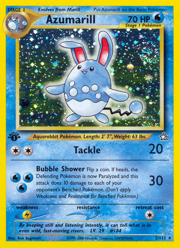 Azumarill (2/111) [Neo Genesis 1st Edition] | Total Play