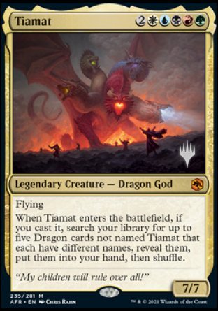 Tiamat (Promo Pack) [Dungeons & Dragons: Adventures in the Forgotten Realms Promos] | Total Play