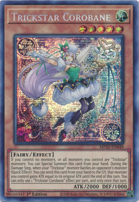 Trickstar Corobane [MP20-EN048] Prismatic Secret Rare | Total Play