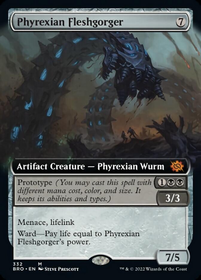 Phyrexian Fleshgorger (Extended Art) [The Brothers' War] | Total Play