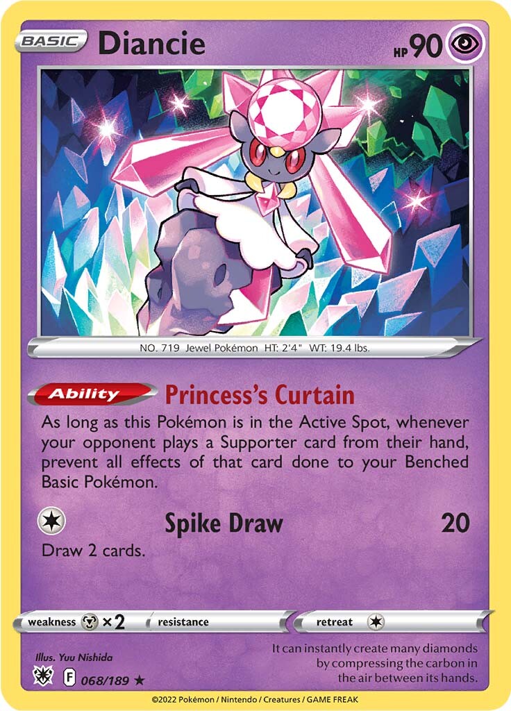 Diancie (068/189) [Sword & Shield: Astral Radiance] | Total Play