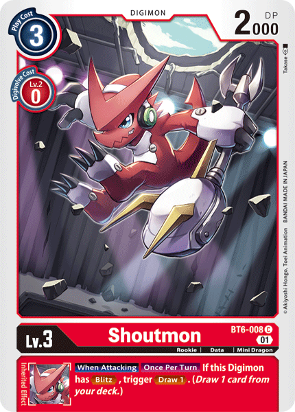 Shoutmon [BT6-008] [Double Diamond] | Total Play