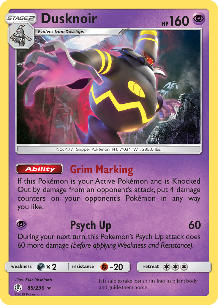 Dusknoir (85/236) [Sun & Moon: Cosmic Eclipse] | Total Play