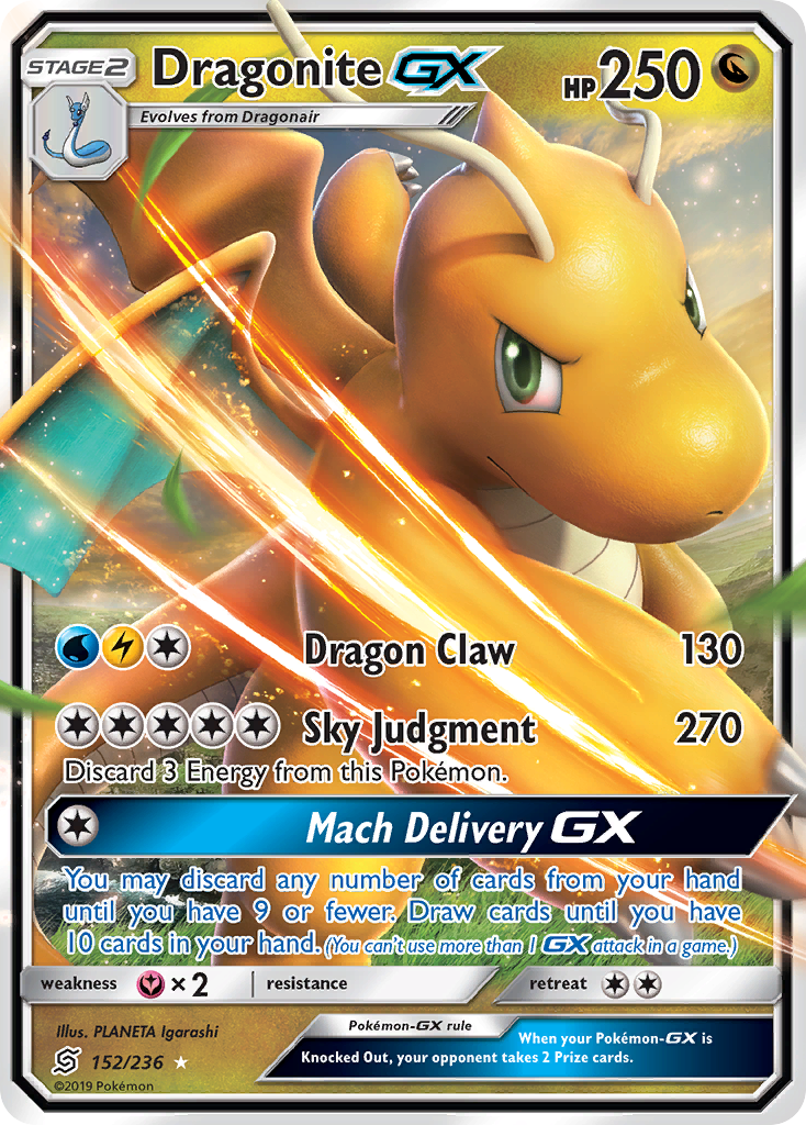 Dragonite GX (152/236) [Sun & Moon: Unified Minds] | Total Play