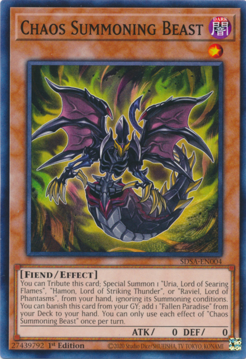 Chaos Summoning Beast [SDSA-EN004] Common | Total Play