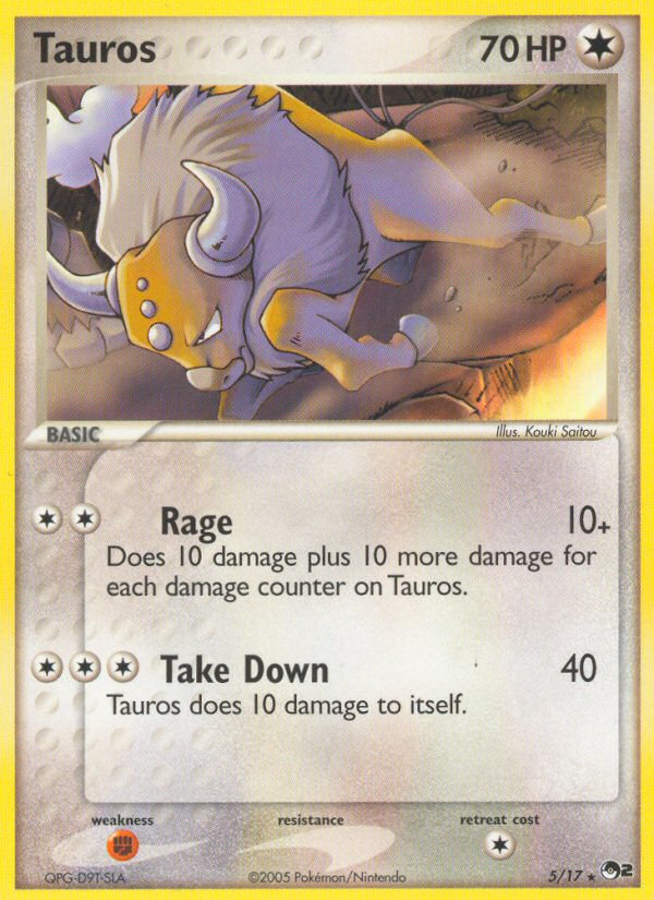 Tauros (5/17) [POP Series 2] | Total Play