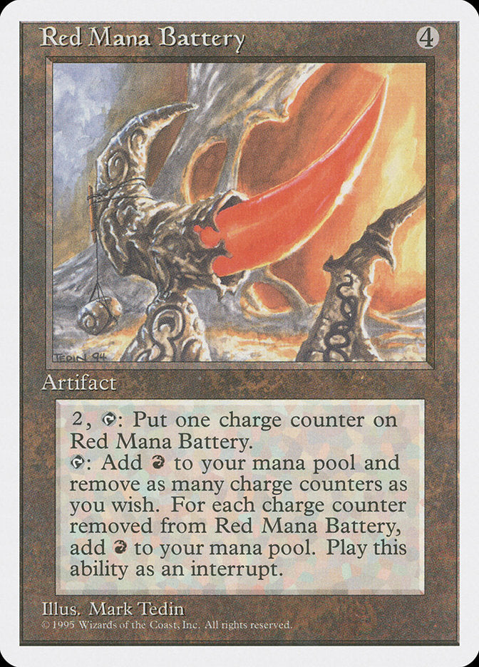 Red Mana Battery [Fourth Edition] | Total Play