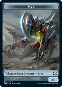 Myr (007) // Elf Warrior Double-Sided Token [Double Masters Tokens] | Total Play