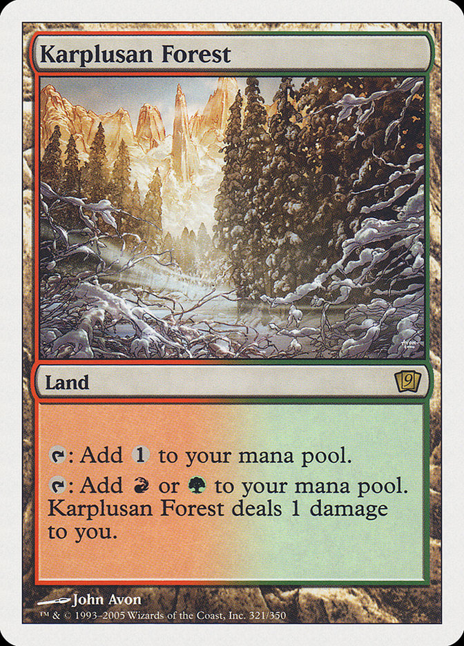 Karplusan Forest [Ninth Edition] | Total Play