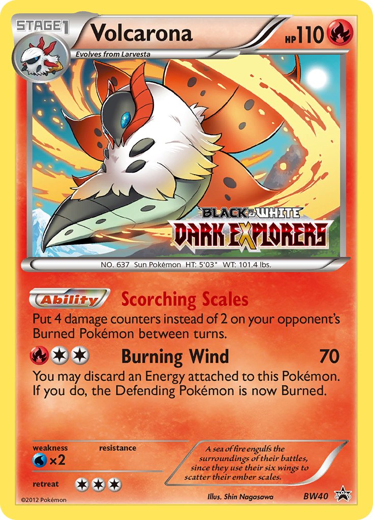 Volcarona (BW40) (Staff Prerelease Promo) [Black & White: Black Star Promos] | Total Play