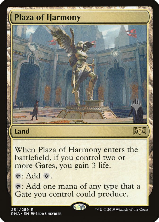Plaza of Harmony (Promo Pack) [Ravnica Allegiance Promos] | Total Play