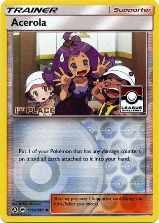 Acerola (112a/147) (League Promo 1st Place) [Sun & Moon: Burning Shadows] | Total Play