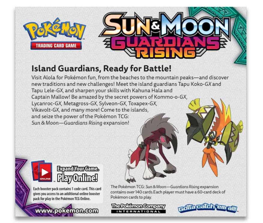 Sun & Moon: Guardians Rising - Booster Box | Total Play