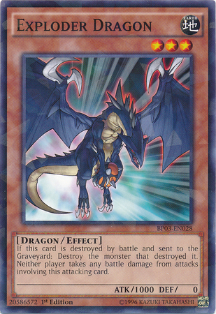 Exploder Dragon [BP03-EN028] Shatterfoil Rare | Total Play