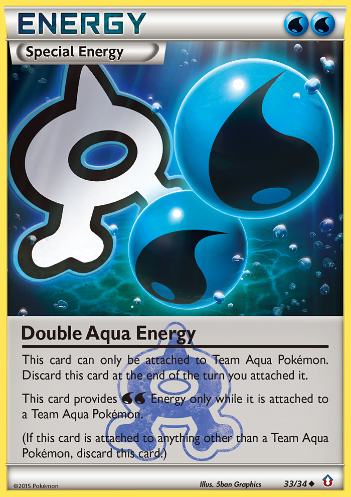Double Aqua Energy (33/34) [XY: Double Crisis] | Total Play