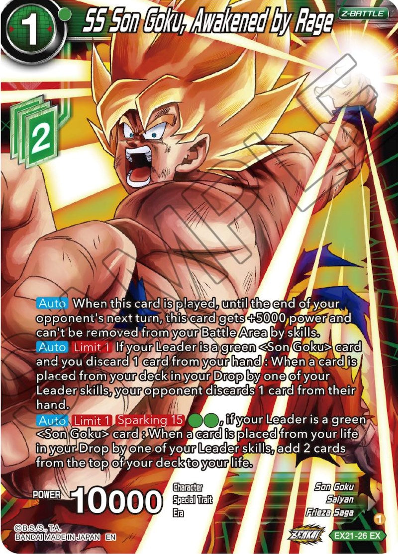 SS Son Goku, Awakened by Rage (EX21-26) [5th Anniversary Set] | Total Play