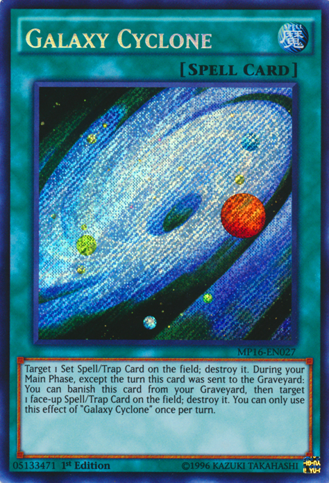 Galaxy Cyclone [MP16-EN027] Secret Rare | Total Play